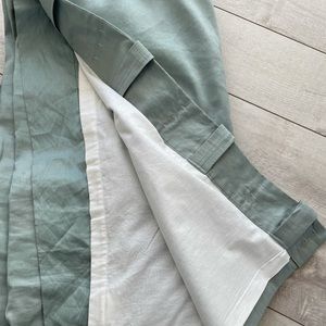 Pottery Barn Seafoam Green Linen/Cotton Blackout Curtains (2 Panels)
